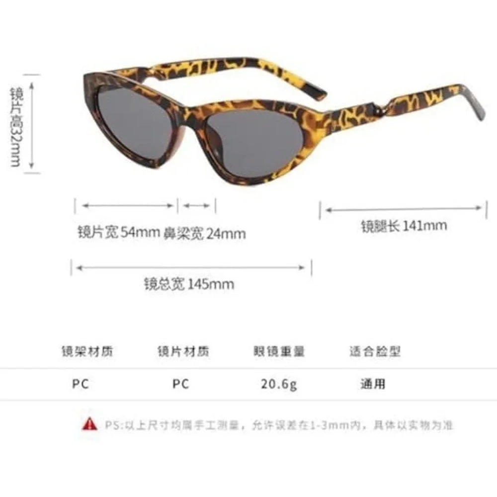 Womens Black Cat Eye Sunglasses Streetwear Hip Hop Modern Retro Sun Glasses New